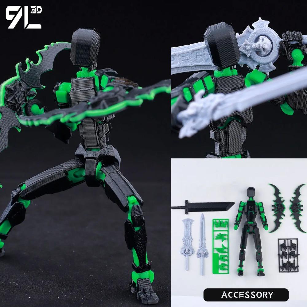 (Assembly Completed) T13 Action Figure Set,Dummy 13 Robot Action Figure, Lucky 13 Collectible Action Figure Articulated