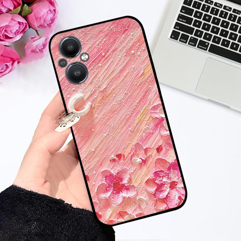 For Oppo Reno8 Lite Soft Case Reno 8 Z Silicone TPU Phone Cover For OPPO Reno8 4G 5G 8 Pro Plus New Fashion Painted Fundas Capa