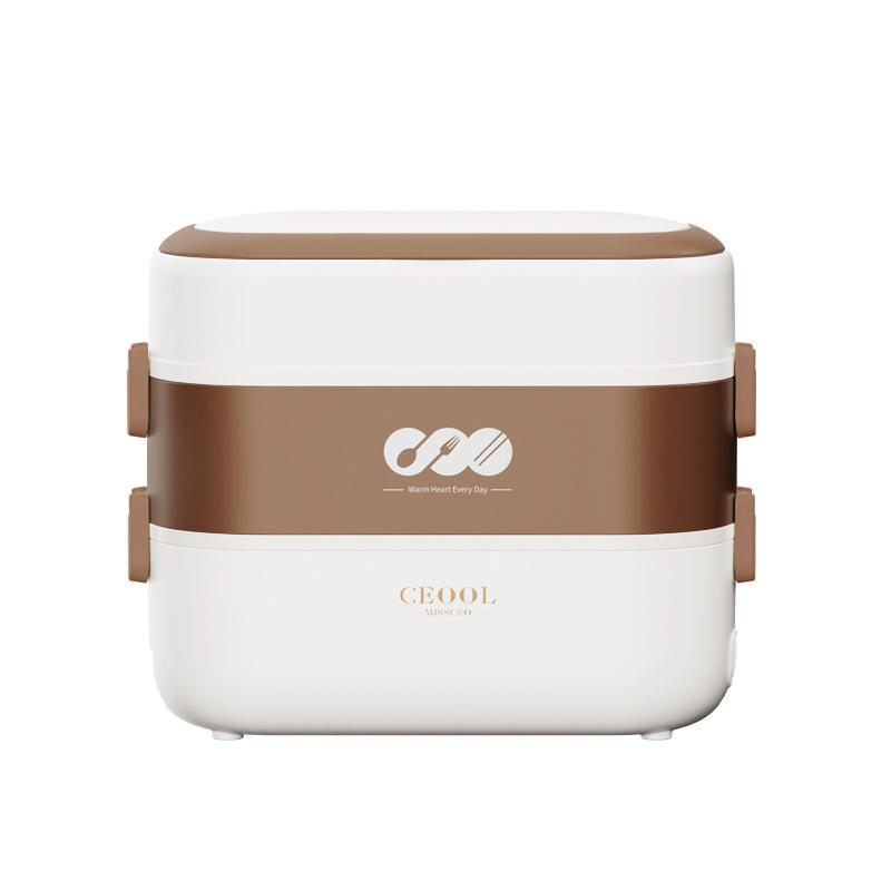 250W multifuncțional din oțel inoxidabil cu încălzire interioară, cutie de prânz cu priză, gătit cu abur, izolată, cutie Bento portabilă cu zgomot redus, cutie de luat masa electrică