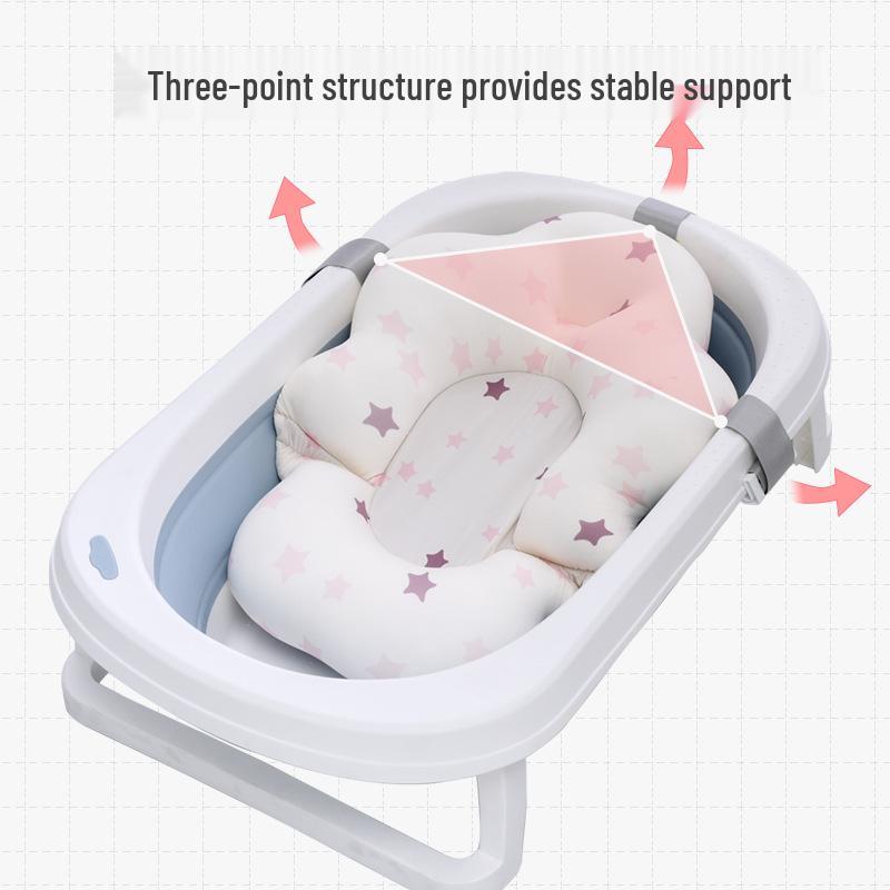 Newborn Baby Non-Slip Bath Net & Floating Pad