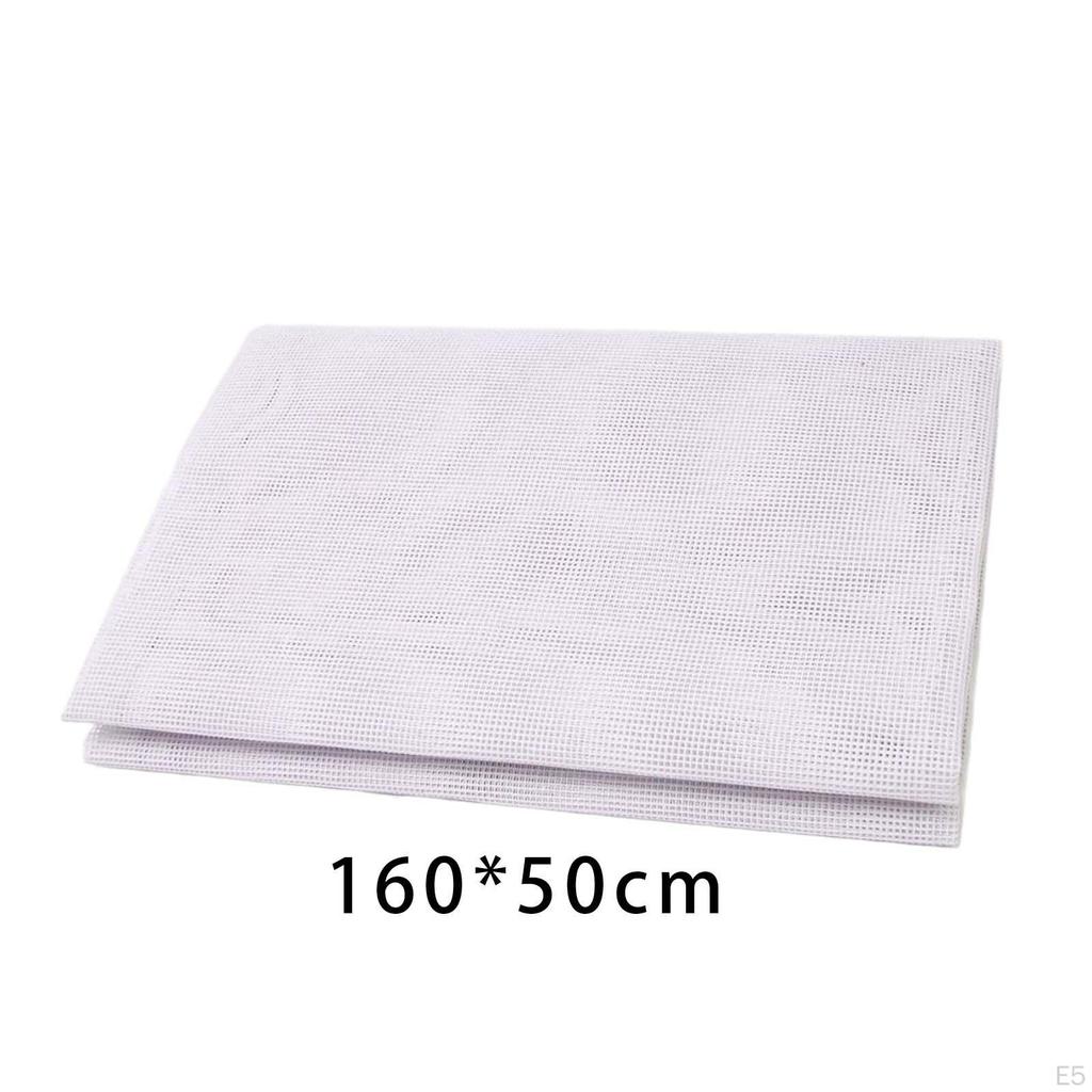 Aida tyg korsstygn handarbete 14 karat för gobeläng Örngott massiv vit dekorbroderi