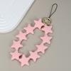 Cute Cartoon Star Pendant Keychain Silicone Colorful Stars Woman Key Chain For  Men Women Bag Charm Accessories Gifts