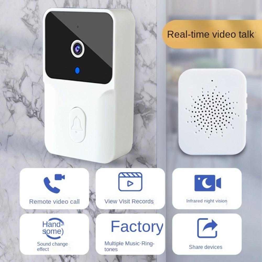 Vzdálený přístup Smart Video Doorbell Infrared Night Vision Wifi Video Door Bell Bezdrátový domovní zvonek