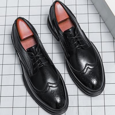 Chaussures Classiques Habillées Formelles en Cuir pour Homme Affaires Soirée Oxford Mariage Chaussures en Cuir pour Homme Brogues Sociales Chaussures en Cuir Mâle