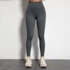European & American Soft Elastic Yoga Leggings - Solid Color Nude Feel, Plus Size, Peach Butt Line