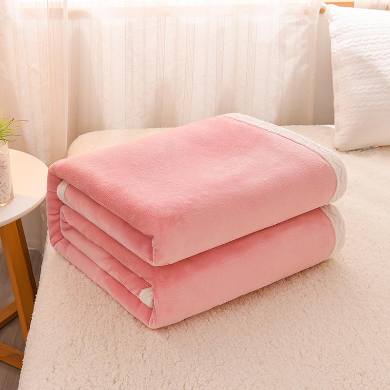 Modern And Simple Solid Color Milk Velvet Blanket  New Multifunctional All Seasons Universal Soft Comfortable Office Nap Blanket