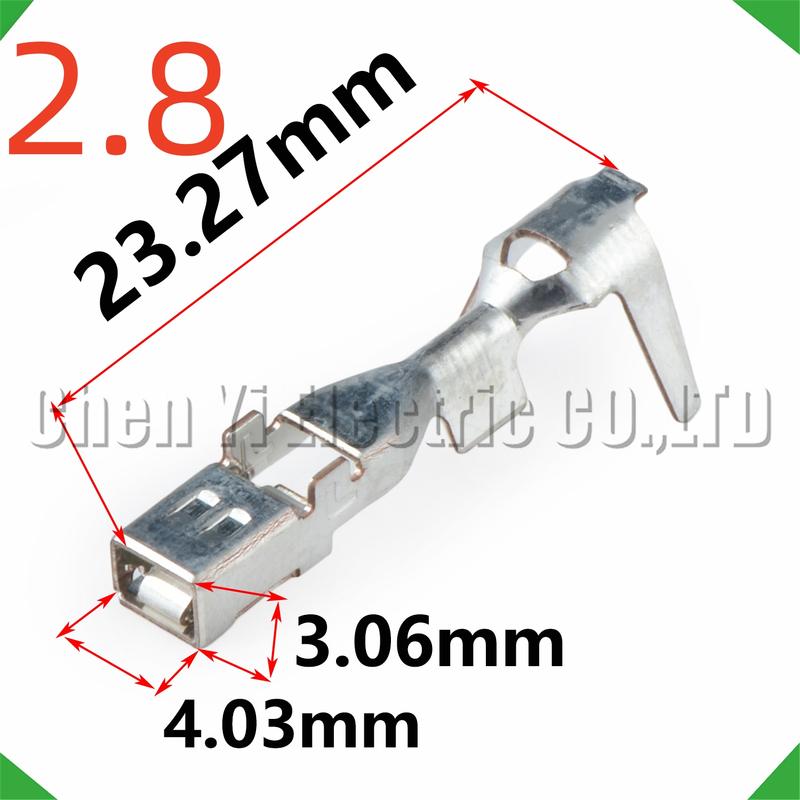 20 Pcs 2.8 mm Male or Female wire Crimp P For TP161-00300 TP165-00200 Sheath Automotive Connectors Wire harness Plug