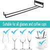 Hanging Type Kitchen Storage Rack Metal High Legged Glass Holder Glass Cup Holder  Under Cabinet