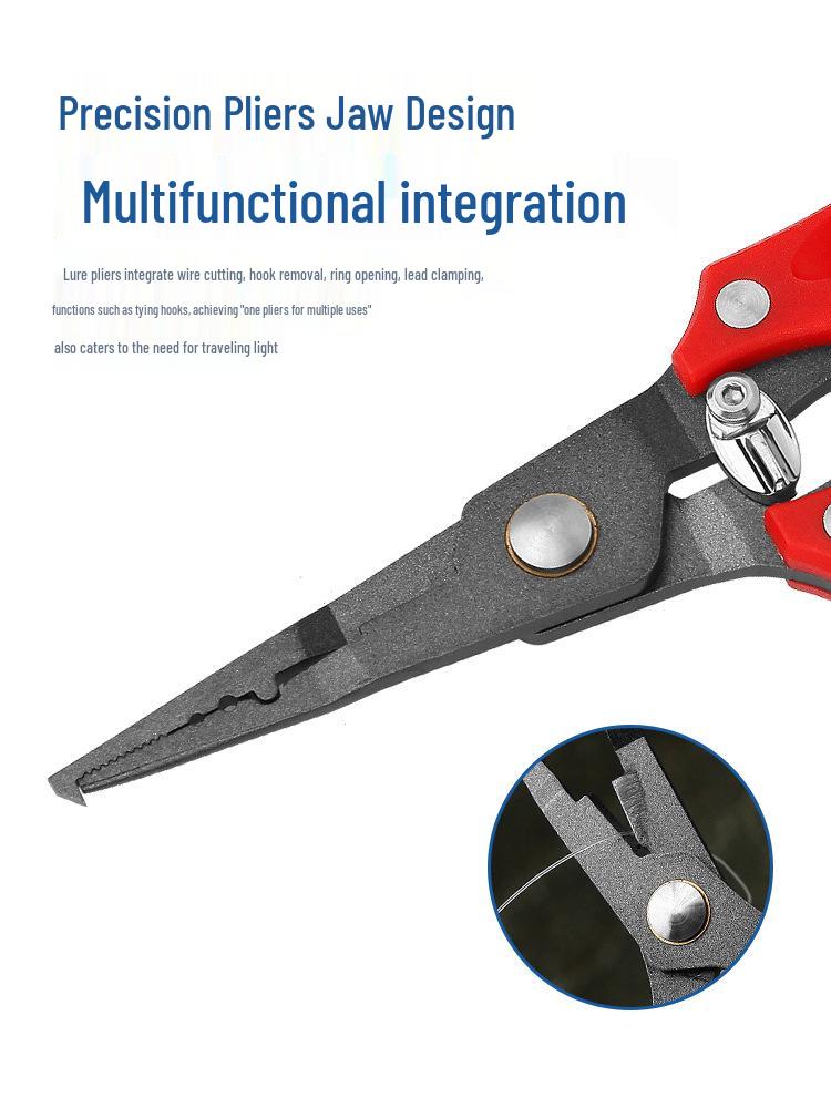 Portable Multi-functional Fishing Pliers - Lightweight Hook Remover & Line Cutter for Outdoor Use