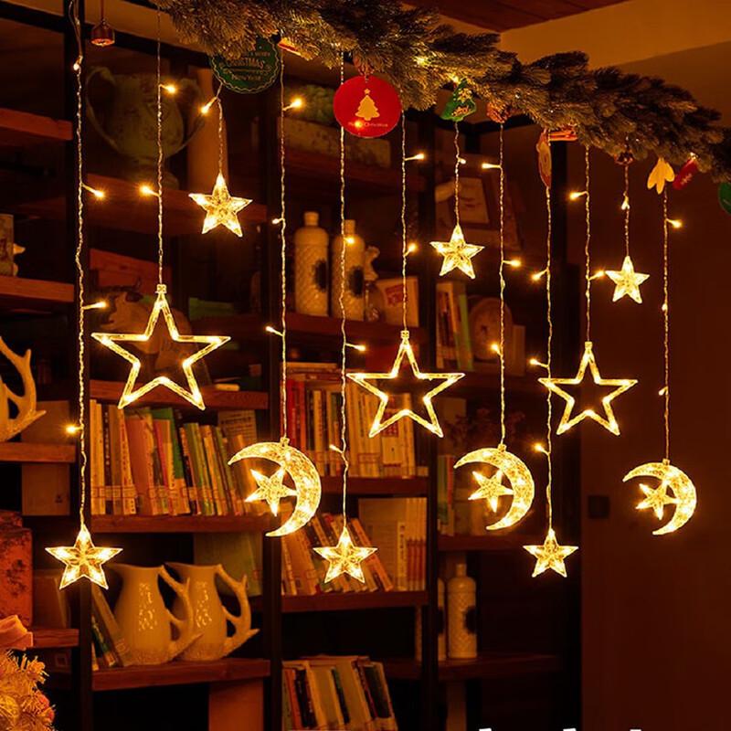 LED Star and Moon Curtain Lights