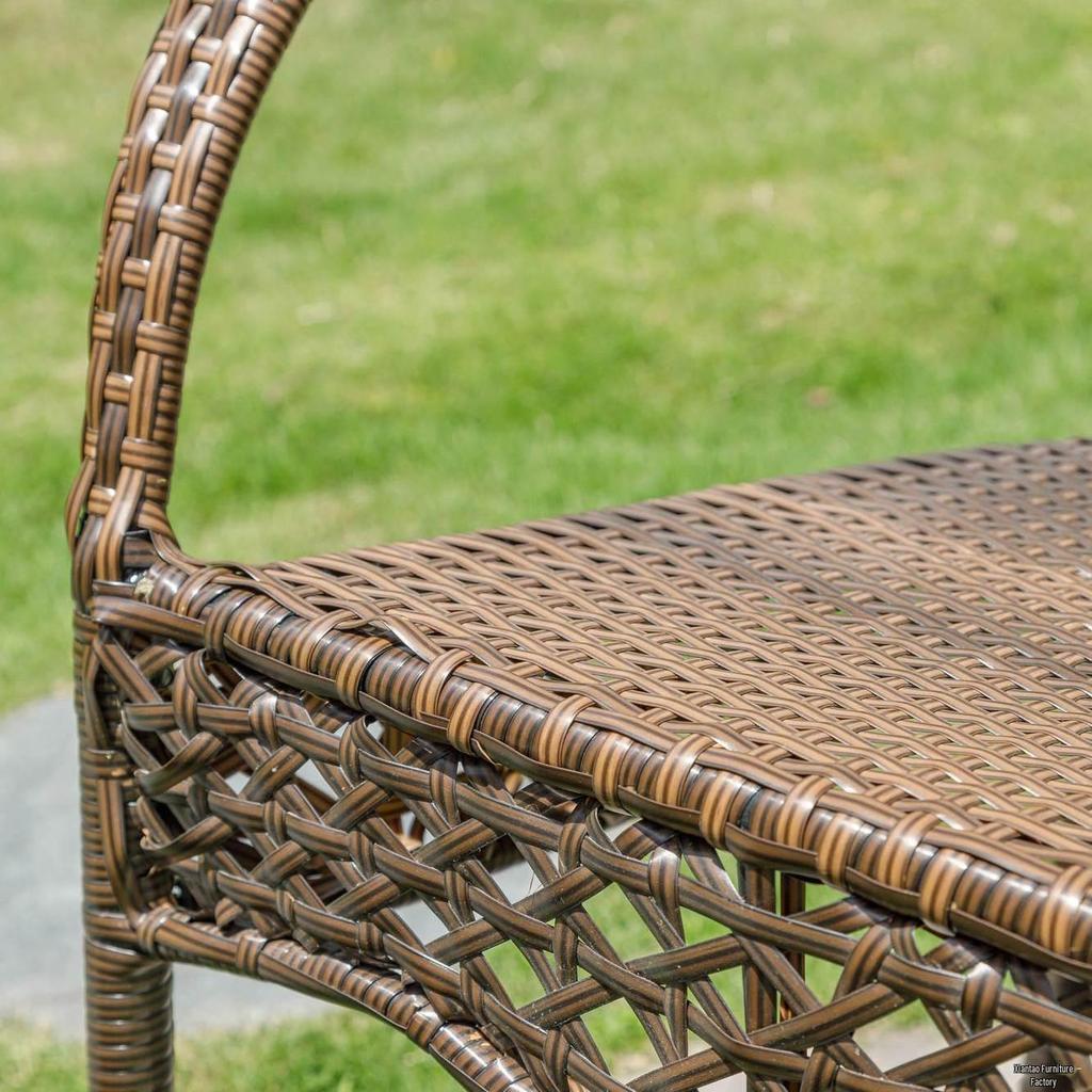 Simple Outdoor Rattan Balcony Table and Chair Set