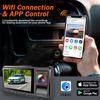 High-Definition 1080P Three-Camera Dashcam with Wifi Mobile Phone Connectivity, 3inch Screens, Wide-Angle Infrared Night Vision, and Reversing Images
