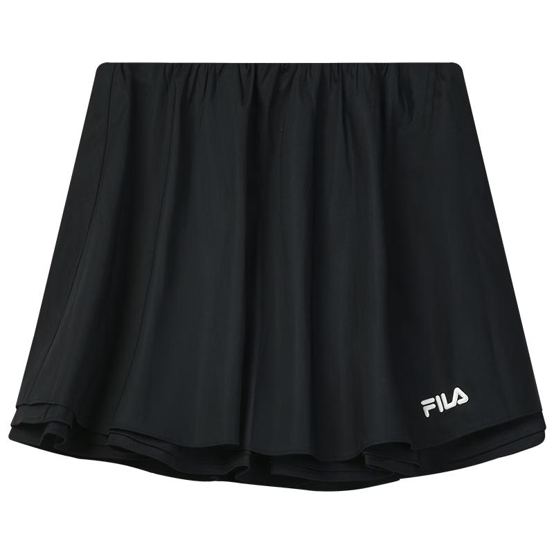 Женская летняя плетёная пышная юбка FILA S чёрный