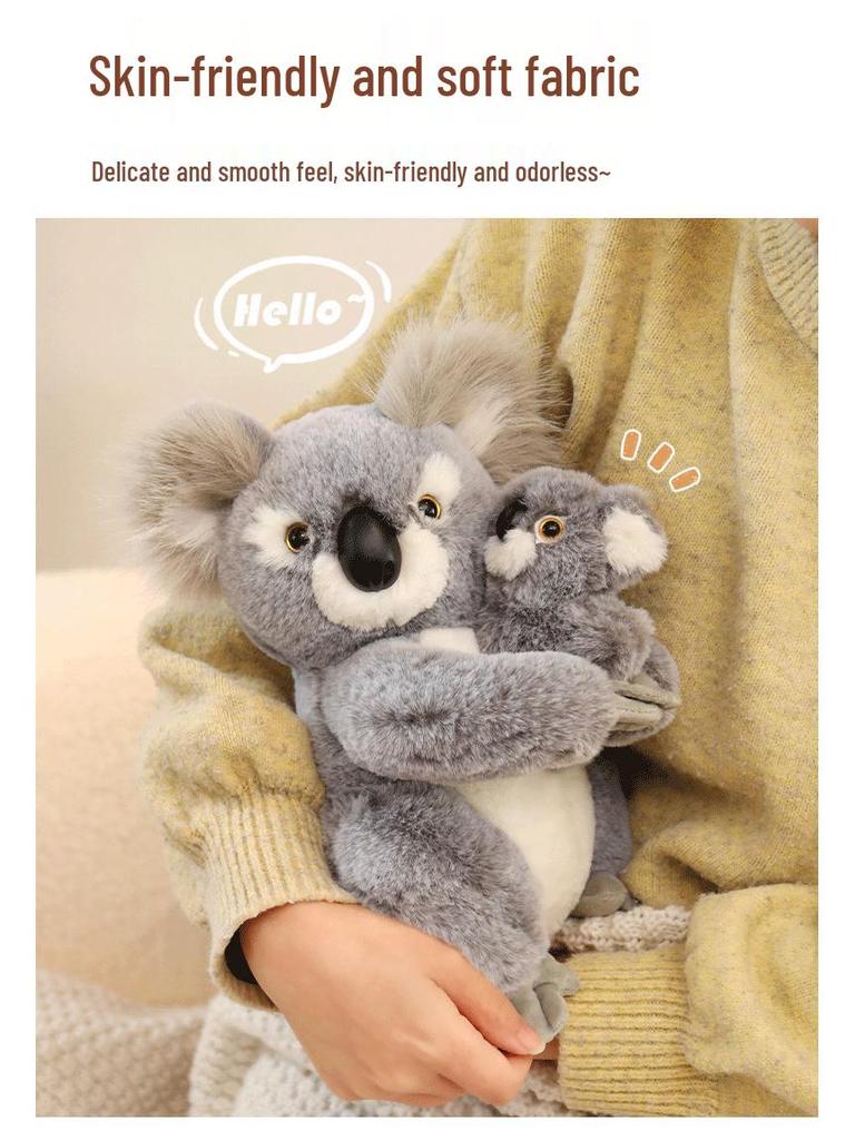 Adorable Mother-Child Koala & Little Panda Plush Toy Set - Perfect Gift for Boys and Girls