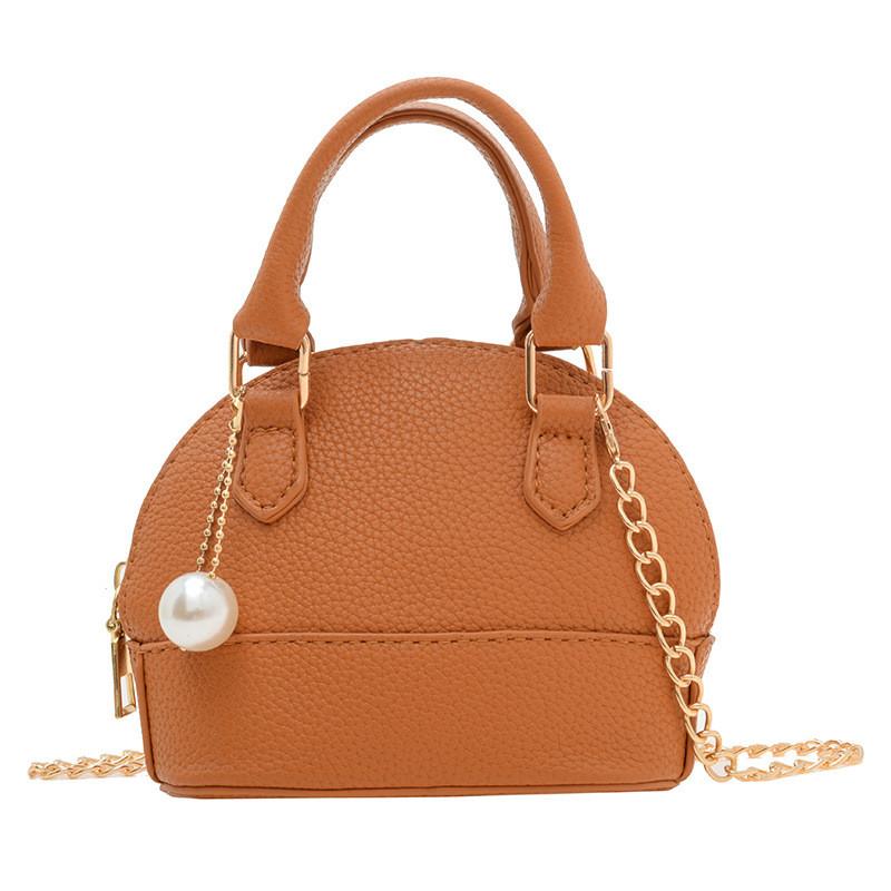 Trendy Pu Leather Mini Shell Bag For Kids Available In Multiple Colors For Fashion