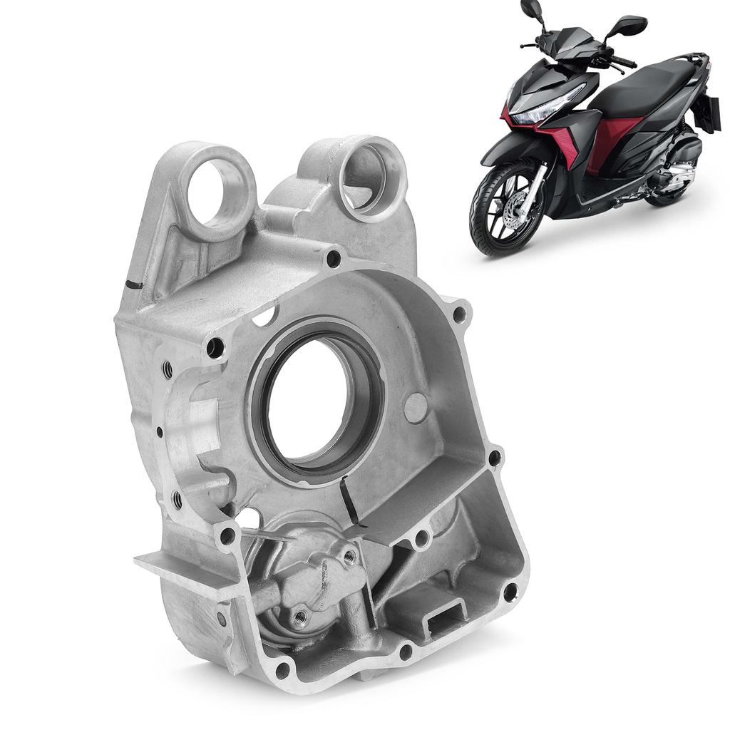 Right Engine Crankcase Cover Aluminum Alloy Replacement for GY6 125cc 150cc Scooter