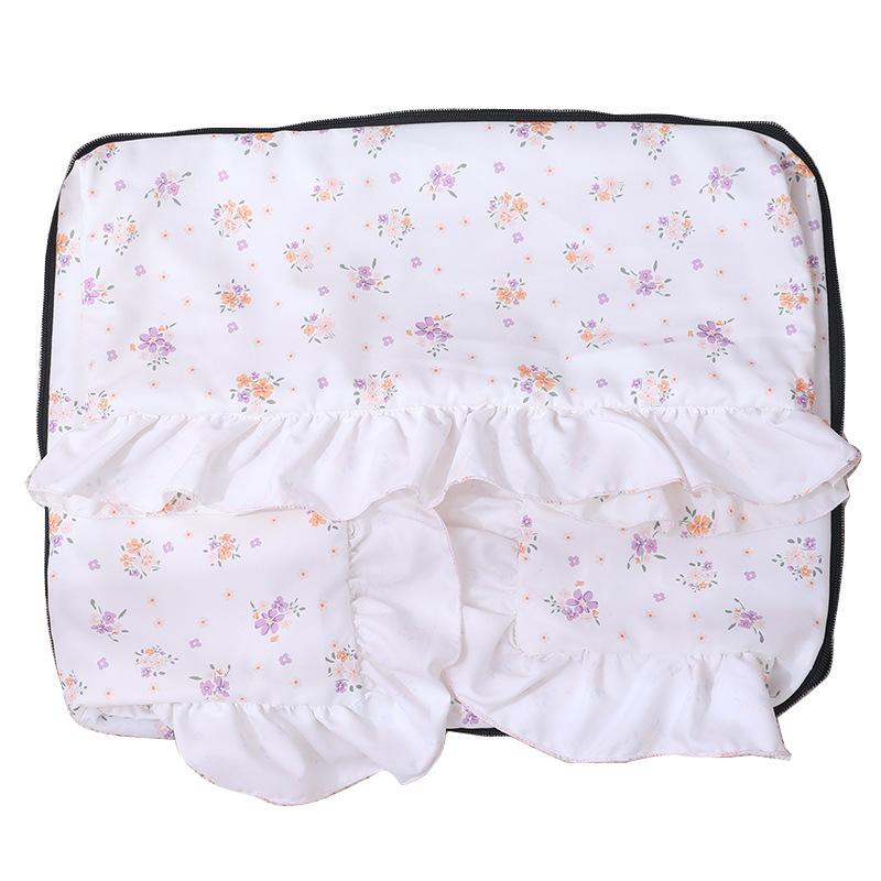 Koreanischer Spitzenzwinger für alle Jahreszeiten, warmes Katzennest, süßes Haustiernest mit Blumenmuster, vollständig abnehmbares und waschbares Nest für Herbst und Winter