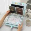 Portable Document Organizer: Card Holder, Vaccine Book, Birth Certificate, Passport, and ID Storage Bag.