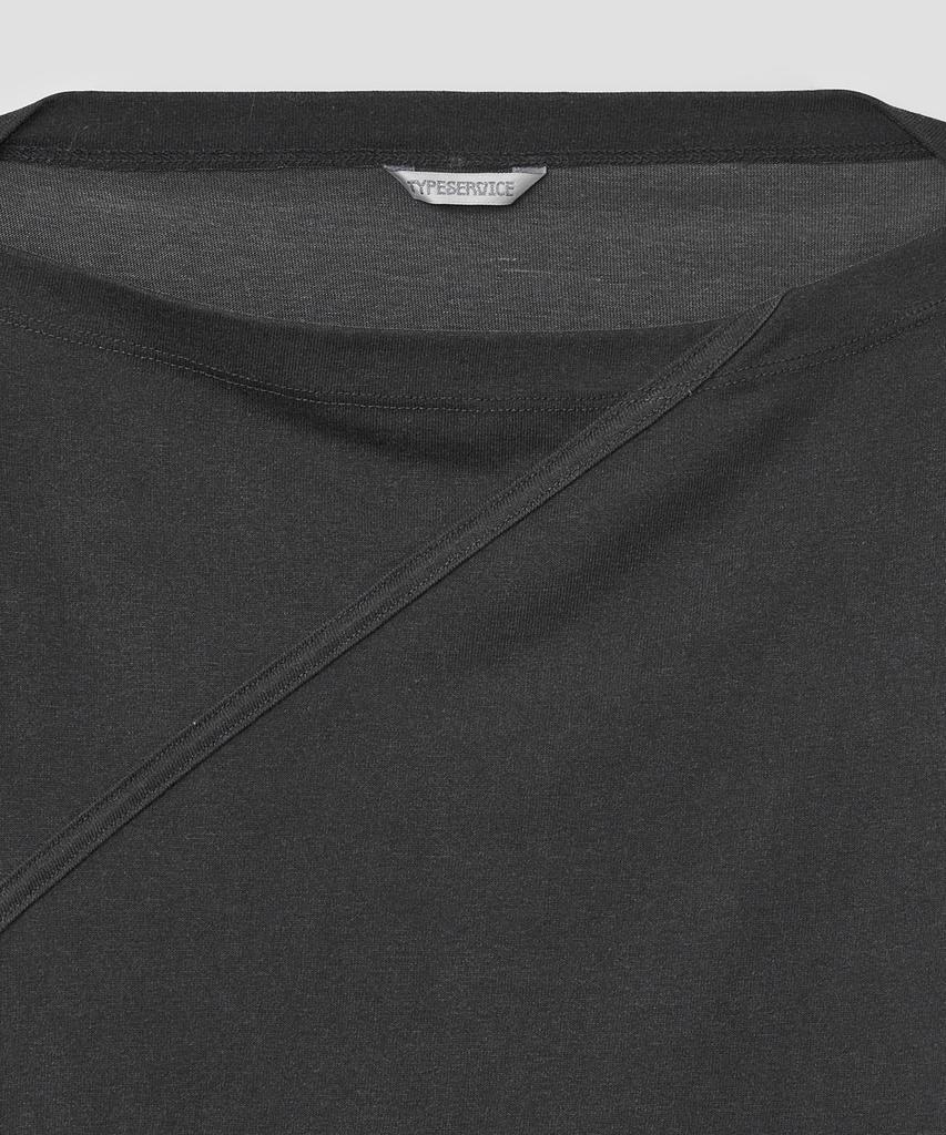 Taibseobiseu Slit Cut Paneled Top [Charcoal]