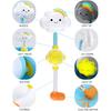 Jouet de douche à pompe à eau automatique, en plastique durable sans BPA pour le bain de bébé, moteur magnétique assurant un fonctionnement