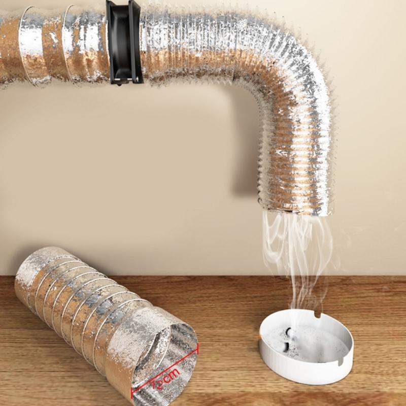 4Inch 2500RPM Double Ball Bearing Smoked Extractor Fan For Soldering Stations Paint Booths Ventilation Humidity Control