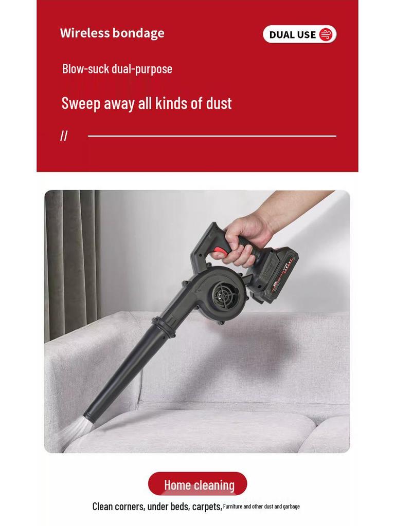 Portable Dual-Purpose Blower: Outdoor Barbecue & Dust Cleaning, High-Power Handheld Blower with Blowing and Suction Functions