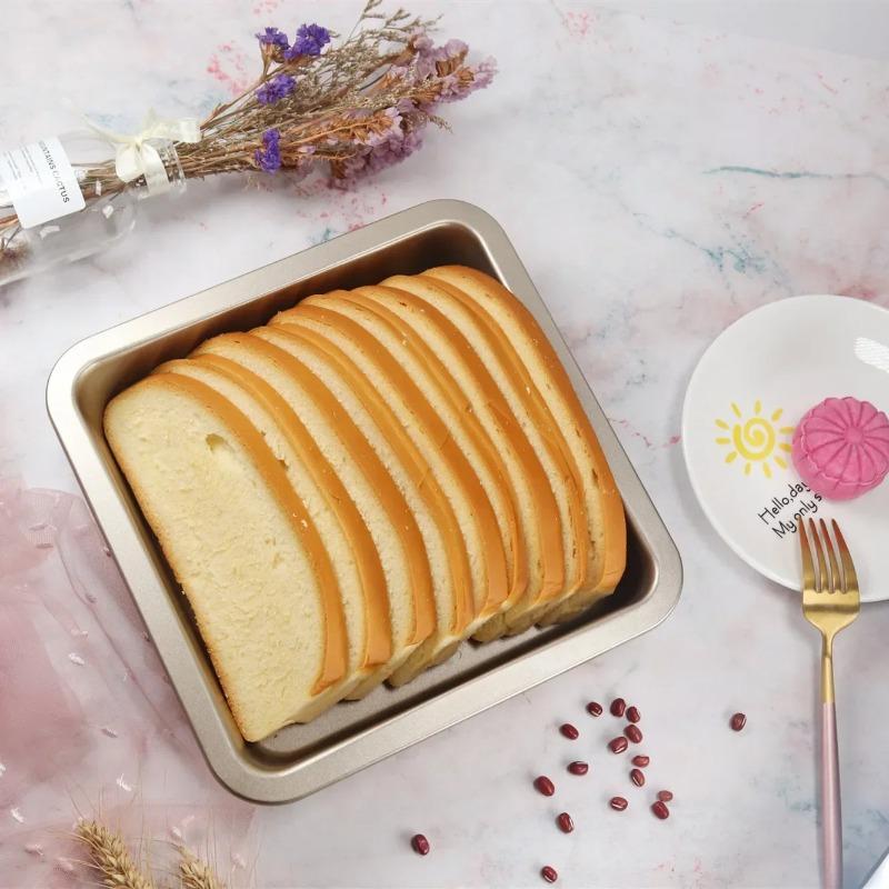 Non Stick Baking Tray, Square and Rectangle Cake Pans for Cheese, Cookie, Bread, Pizza, 9inch Bakeware Tool