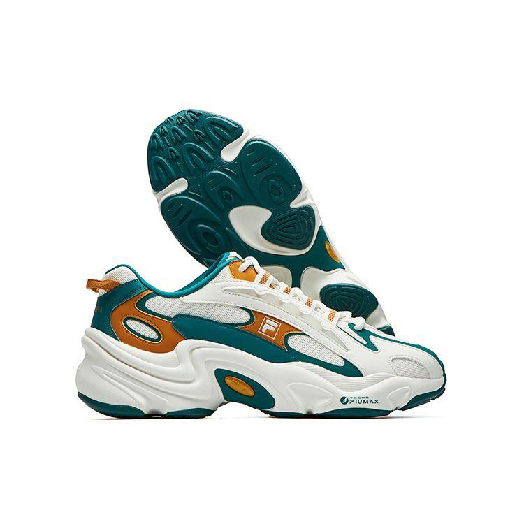 Fila Fusion Pantera Fabric Sports Comfortable Low-Top Lifestyle Shoes Men Sneaker High-Mountain-Green T12M121104FAS