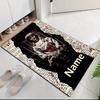 Custom Name Halloween horror Printed Carpet, for Office Chair Living Room Bedroom Kitchen Room Decor Gifts.