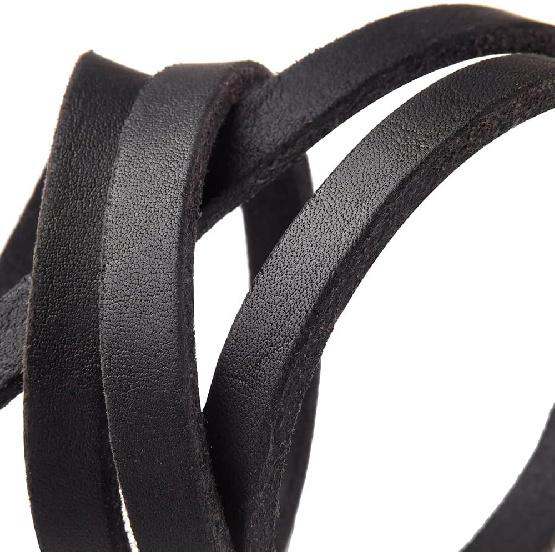 4FT / 5FT / 6FT Geninue Leather Leash for Small to Medium Dogs Training and Walking - Color Black/Brown