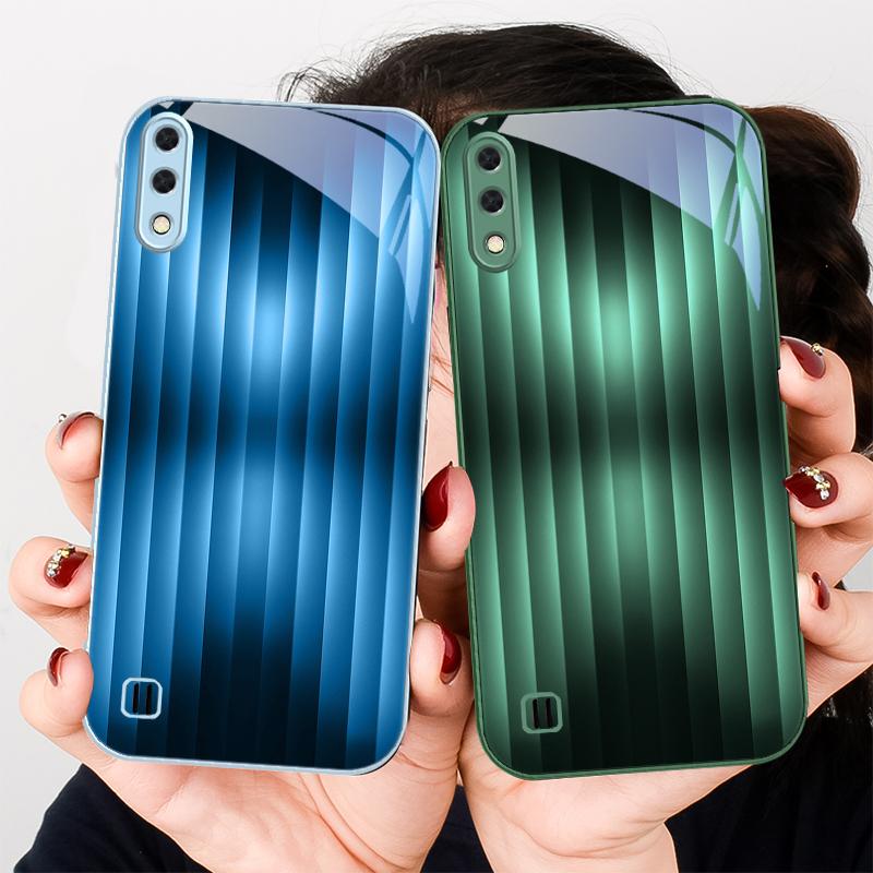Brown Delicate Gradient For Samsung A01 A02 03 Core 04 05 06 10 12 13 14 5G 15 16 M02 12 Note 8 9 10 20 Glass Ultra Phone Case