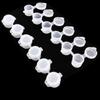 10pcs 6 Cups/Strips 3/5ml Mini Empty Paint Box Pod Strips Arts Crafts Watercolor Draw Pigment Plastic Palette Storage Containers