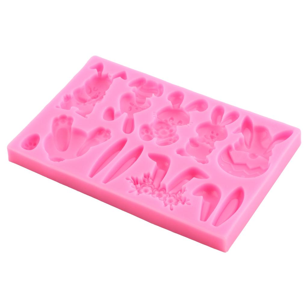 Velikonoční králík Mrkev Silikonové formy Bunny Fondant Forma na čokoládu Pomůcky na zdobení dortů Formy na mýdlo z polymerové hmoty Pryskyřice