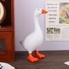 Magnetic Goose Key Holder - Resin Desk Decor For Office Home, Cute Duck Figurine With Tool Rack