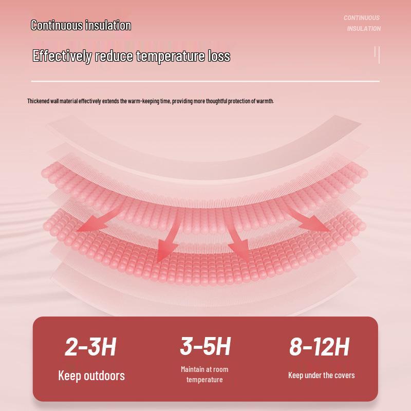 Cartoon Animal Plush Hot Water Bottle with Explosion-proof Liner - New Style for Students