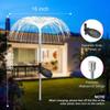 Solar Lawn Lamp RGB Color Changing Solar Jellyfish Lamp Fireworks Atmosphere Lights Outdoor Yard Garden Decor Fiber Optic Lamp