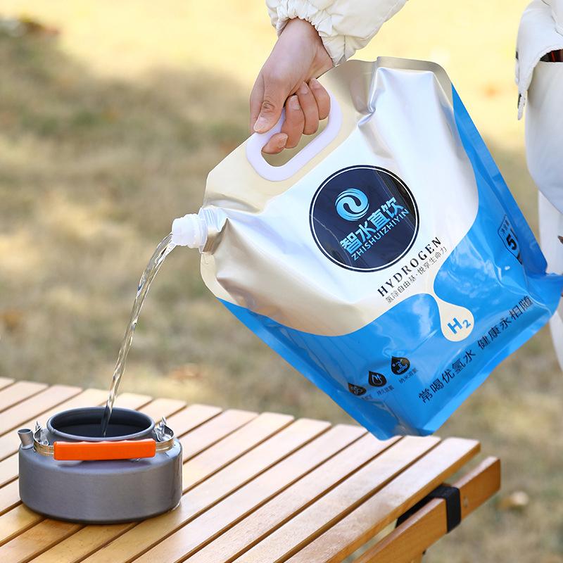 Outdoor Mini Folding Water Bag Camping 5/8L Large Capacity Portable Water Bag Thickened Soft Food Grade Water Storage Bag
