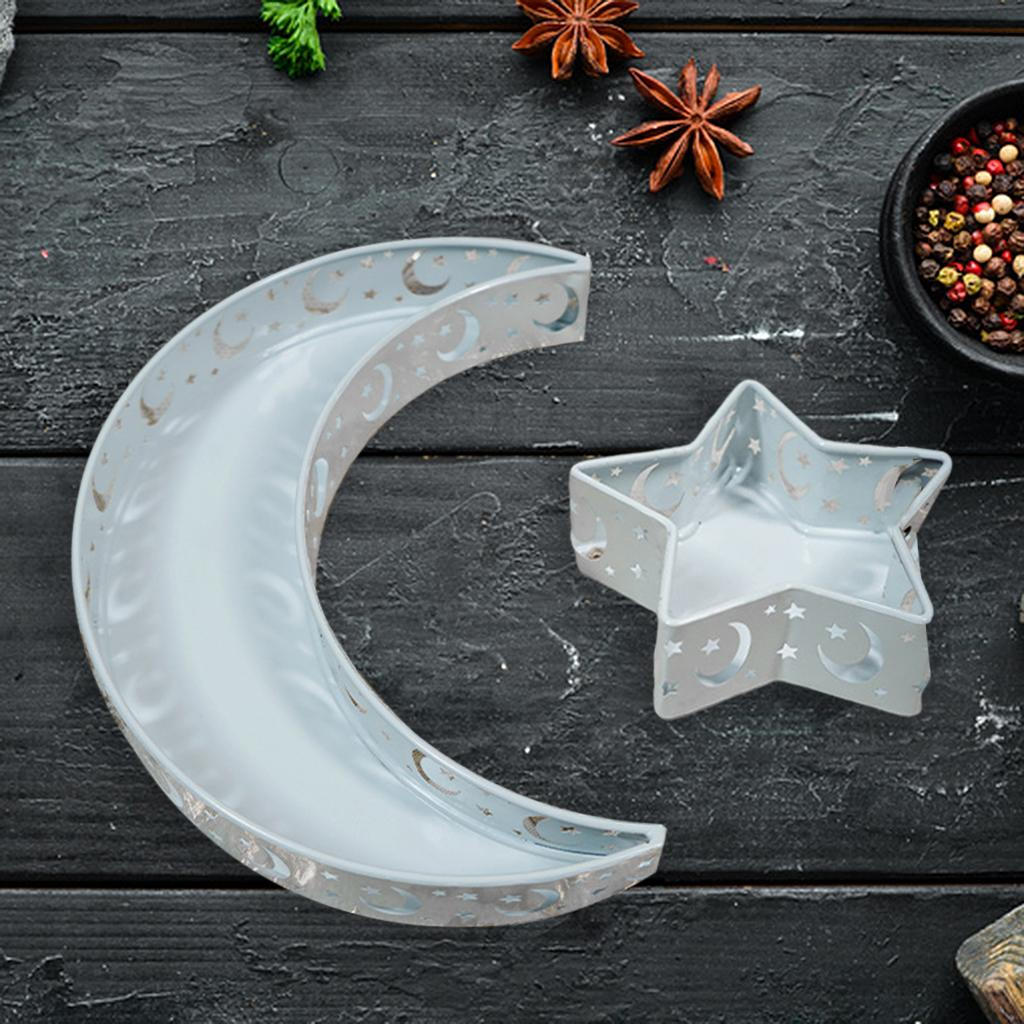 Eid Mubarak Serving Moon Artistic Party Ware Dessert Pastry Display Holder