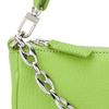By Far Mini Rachel Vintage Grain Zipper Closure Sheepskin Chain Shoulder Bag Women handbags Pistachio-Green 20FWMIRAPSGRLSMA