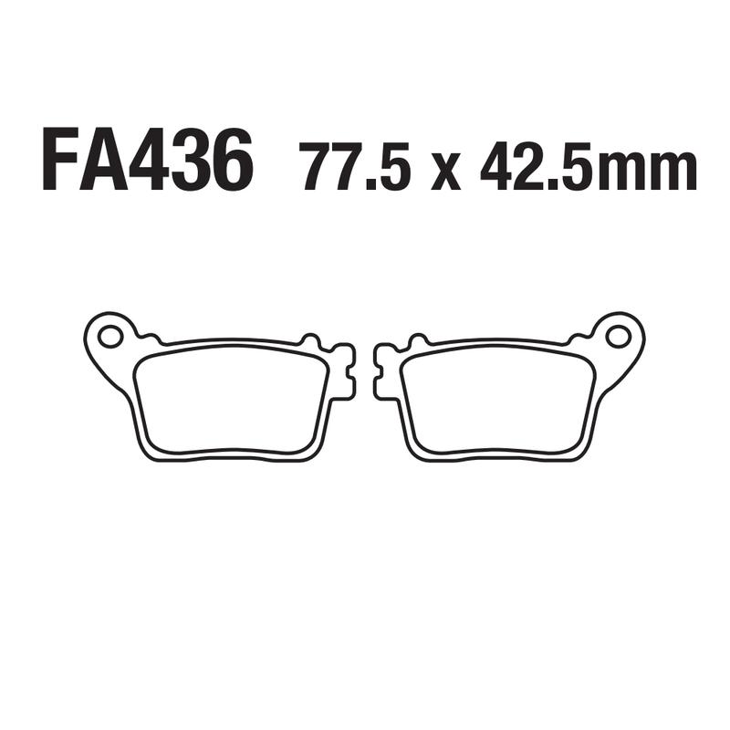 USERX Motorcycle Disc brake pads Copper substrate metal sintering For FA436 HONDA CB CBR 600 1000 Kawasaki ninja zx 6r 10r