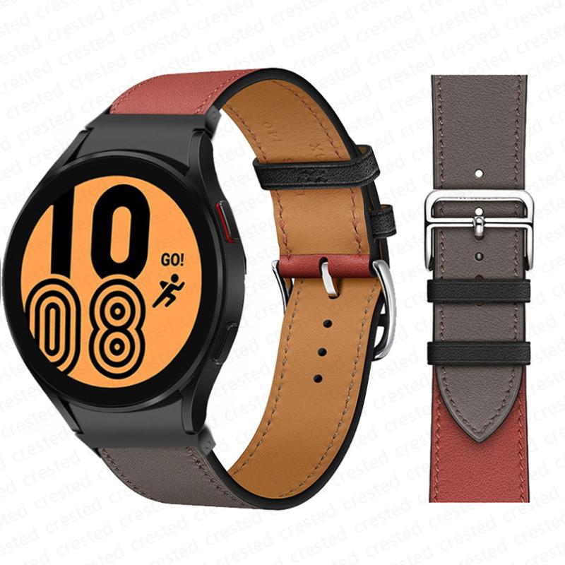 20mm Armband für Samsung Galaxy Watch 6 4 classic/5 Pro 44mm 40mm 47mm 43mm 45 Ohne Lücken Lederarmband Correa Galaxy Watch 6 Armband
