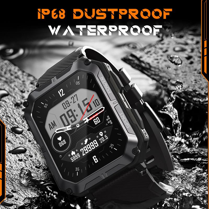 Military Smart Watch Men Waterproof Ip68 Bt Call Fitness Tracker 123 Sports Intelligent Wirst Smartwatch For Android Phone