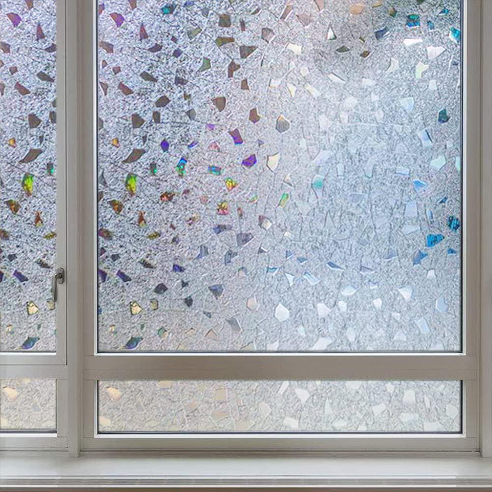 1 Roll Of Pvc Glass Sticker Window Shading Film Translucent Removable For Household Bathroom