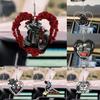 2d Acrylic Heart Couple Skull Car Pendant For Halloween And Decoration Christmas