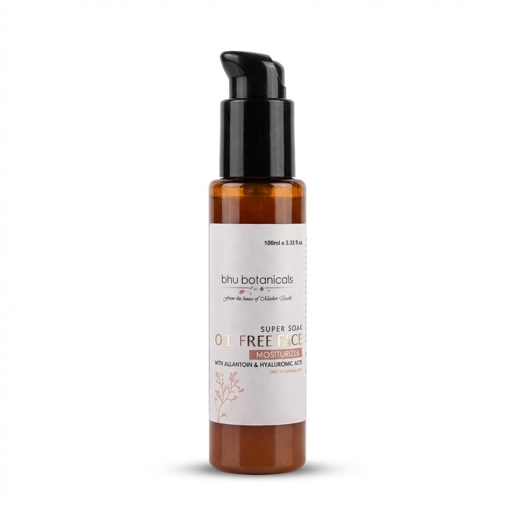 Bhu Botanicals - Super Soak Oil Free Face Moisturizer for Oily to Normal Skin, Acne Prone, Sweaty Skin | For Men & Women | Contains Hyaluronic Acid