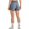 Under Armour Solid Color Elastic Waist Cotton Sports Shorts Women Shorts Gravel-Gray 1378652-001