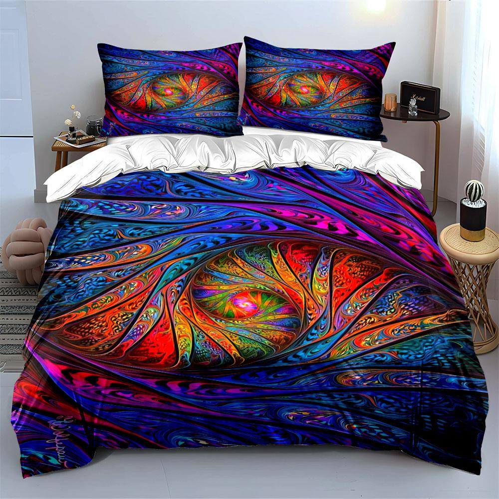 Abstract swirling eye motif. Bedding sets Duvet cover sets Duvet covers Pillowcases(1* Duvet Cover 2* Pillowcases without duvet insert)