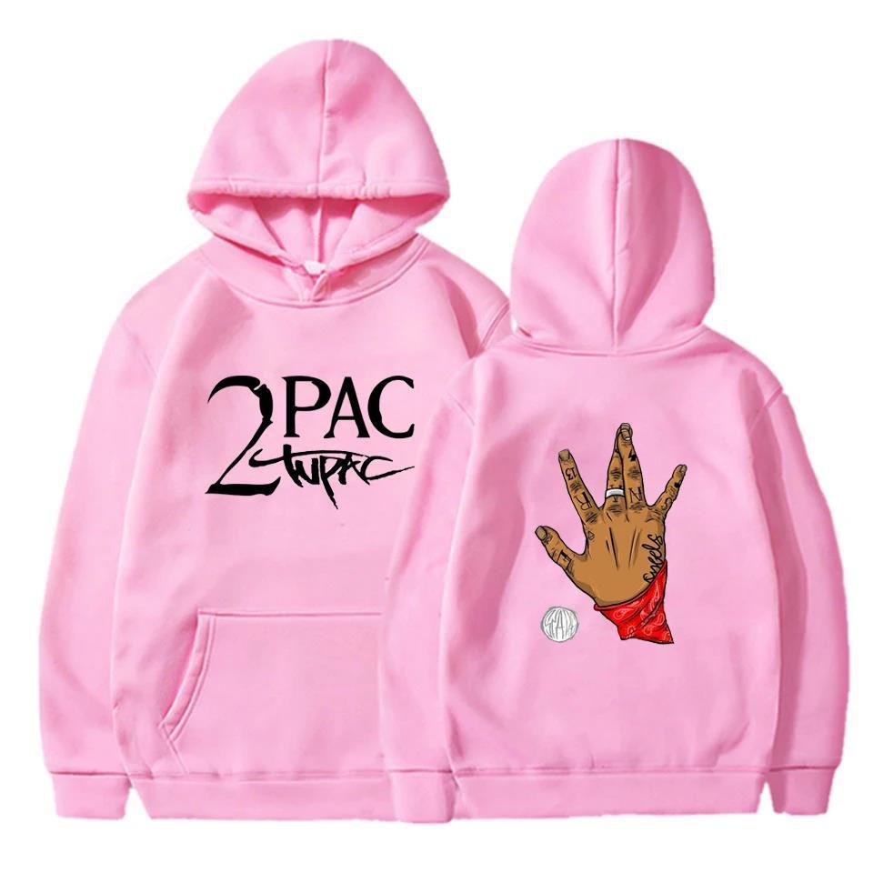 Gangsta Rap 2Pac Hoodies Sänger Grafikdruck Sweatshirts für Fans Lässige Langarm Kleidung für Männer/Frauen Sudaderas Hoody