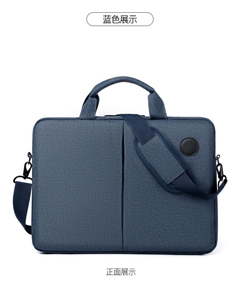 

Сумка для ноутбука женская портативная на плечо для мужская портативная водонепроницаемая мессенджер деловая защита от брызг легкая и невесомая 15.6 inches синий