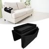 4 Pockets Sofa Armrest TV Remote Control Organizer Armchair Couch Bag with Cup Holder Tray